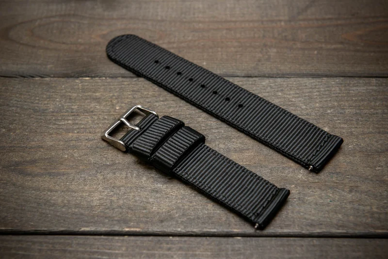 Nylon Military Watch Strap, army two piece watch band, MoonSwatch Watch Strap.