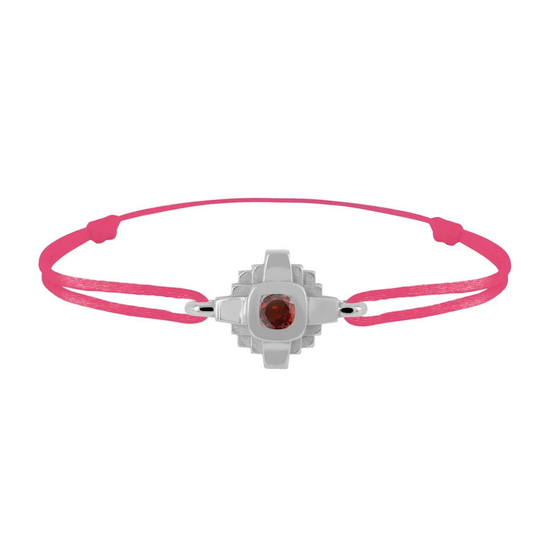 Bracelet Esther Saphir rouge 3 mm