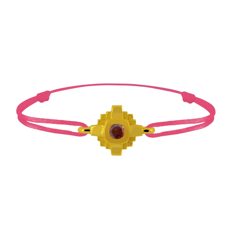 Bracelet Esther Saphir rouge 3 mm