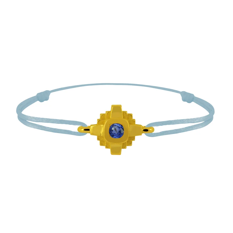 Bracelet Esther Saphir bleu 3 mm
