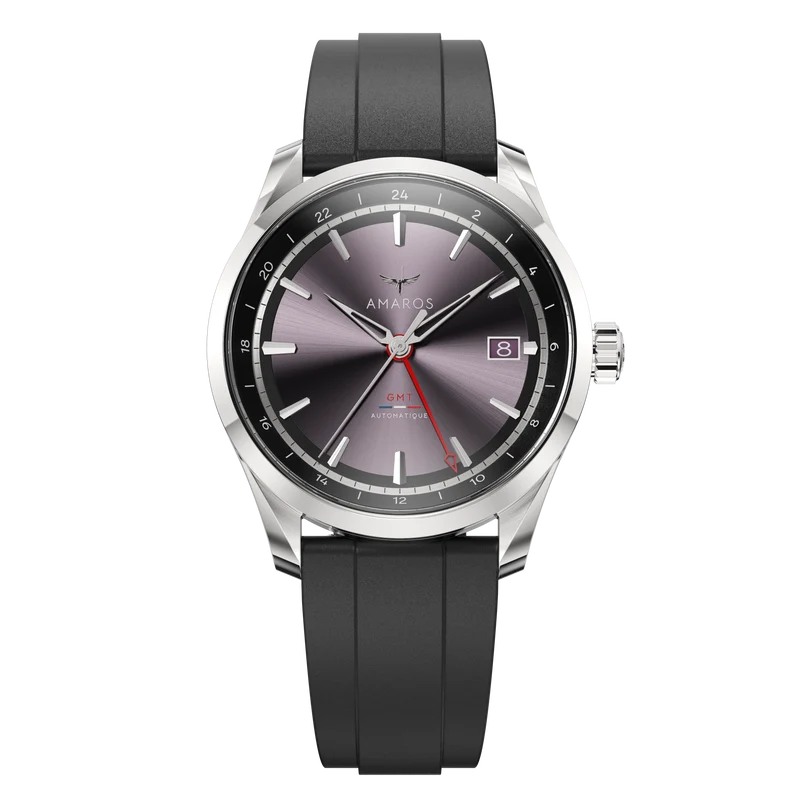 L'Odyssée - Automatic GMT Watch - Gris Lilas