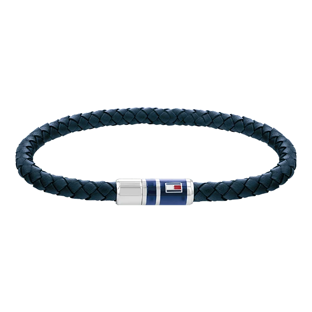 Bracelet TOMMY HILFIGER BIJOUX Homme en Cuir Bleu 2790294