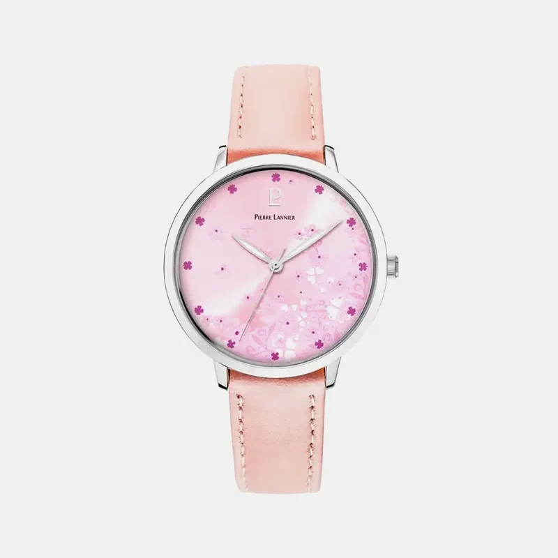 Montre PIERRE LANNIER Femme Tallia en Cuir Rose 062K655