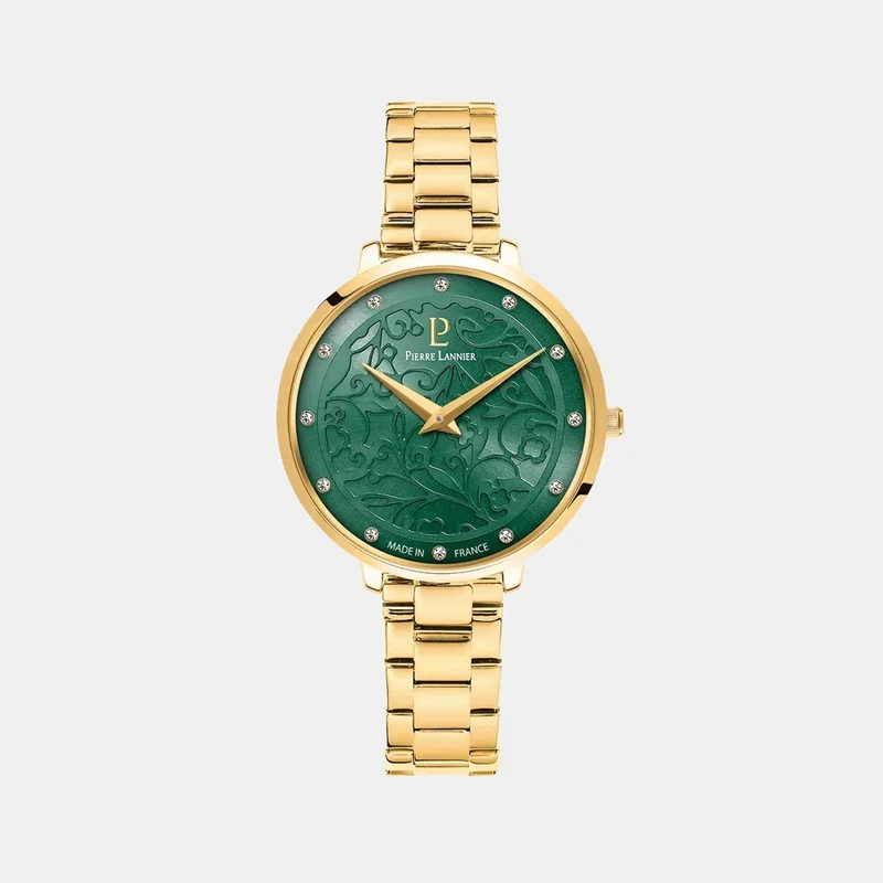 Montre PIERRE LANNIER Femme Eolia en Acier Doré 044N572