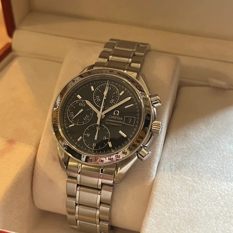 Omega Chronographe Speedmaster Date, coffret complet 3513.50