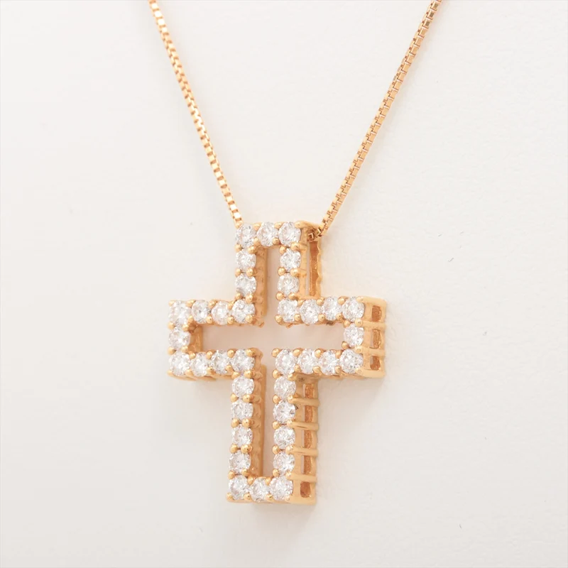 Collier Croix Diamants 1.00 ct Or jaune 18kt 4.7g