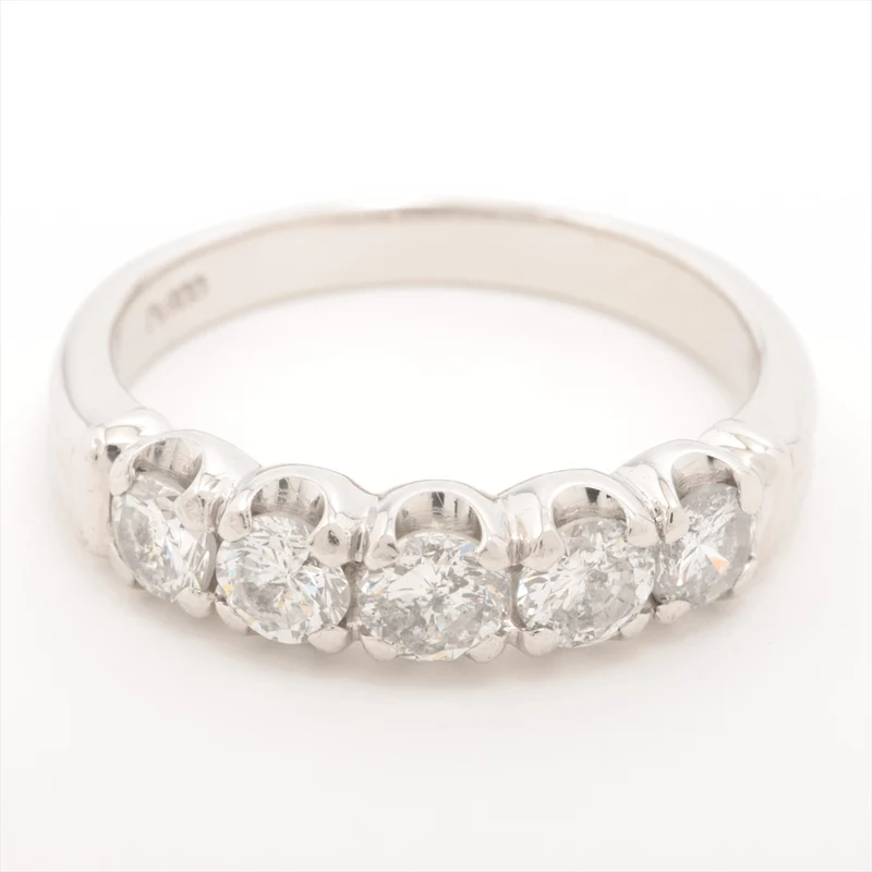 Bague Diamants 1.01 ct Platine 900 5.5g