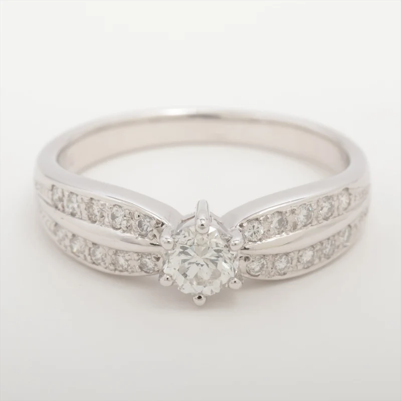 Bague Diamants 0.50 ct Platine 900 4.9g