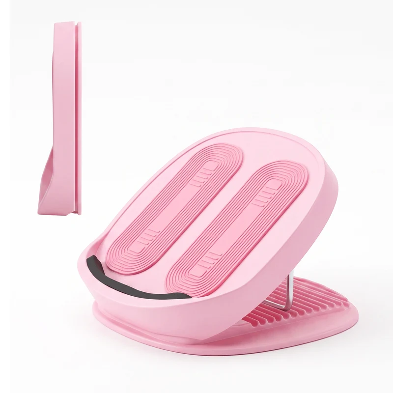 Everfit Slant Balance Board, 14-Level Adjustable Incline Calf Stretcher Pink