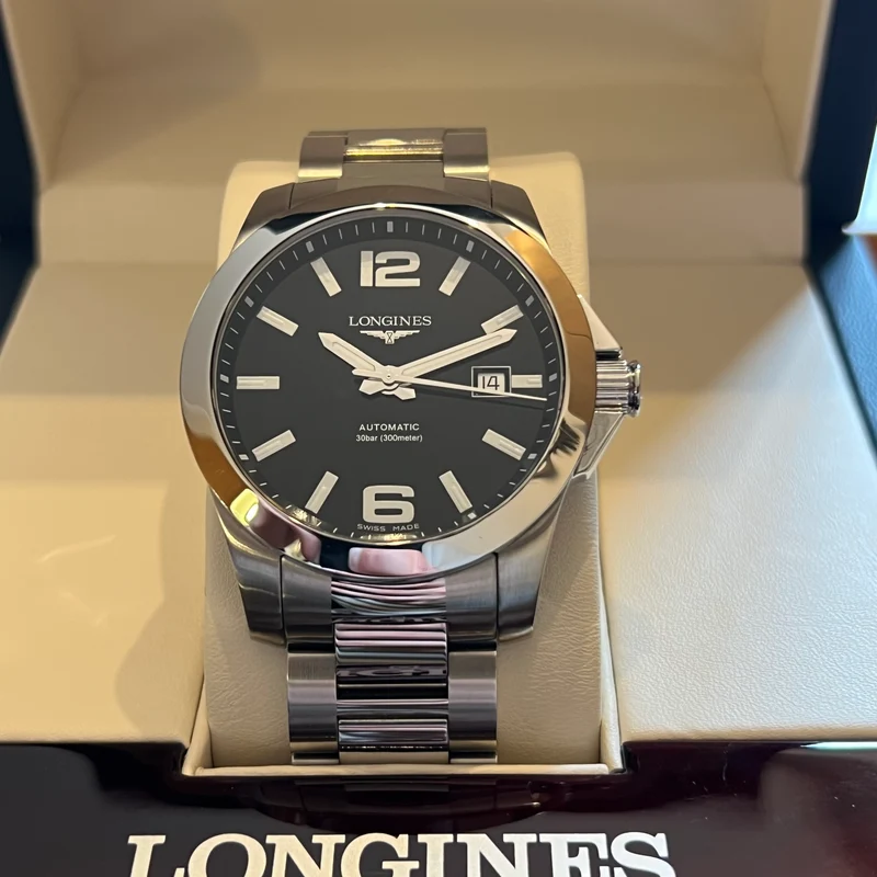 Montre Longines Conquest Automatique Date Set Complet L3.777.4.58.3