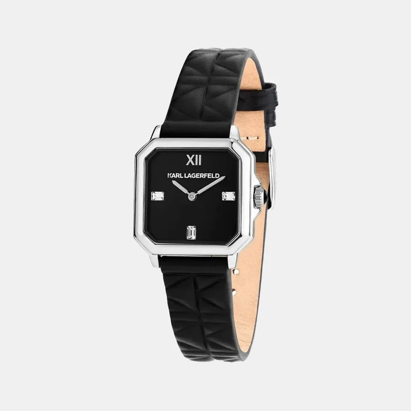 Montre KARL LAGERFELD Femme Square en Cuir Noir 51102502
