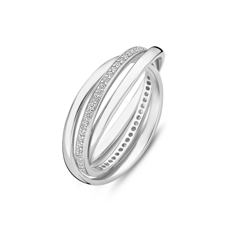 Parte di Me Ponte Vecchio Bague Ponte Vecchio Lanza en argent sterling 925 avec zircone PDM33071-48
