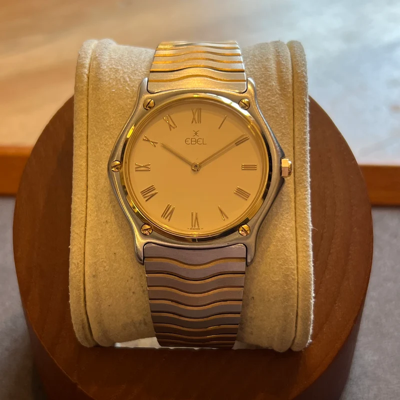 Montre à quartz Ebel Classic Wave avec cadran champagne 181903