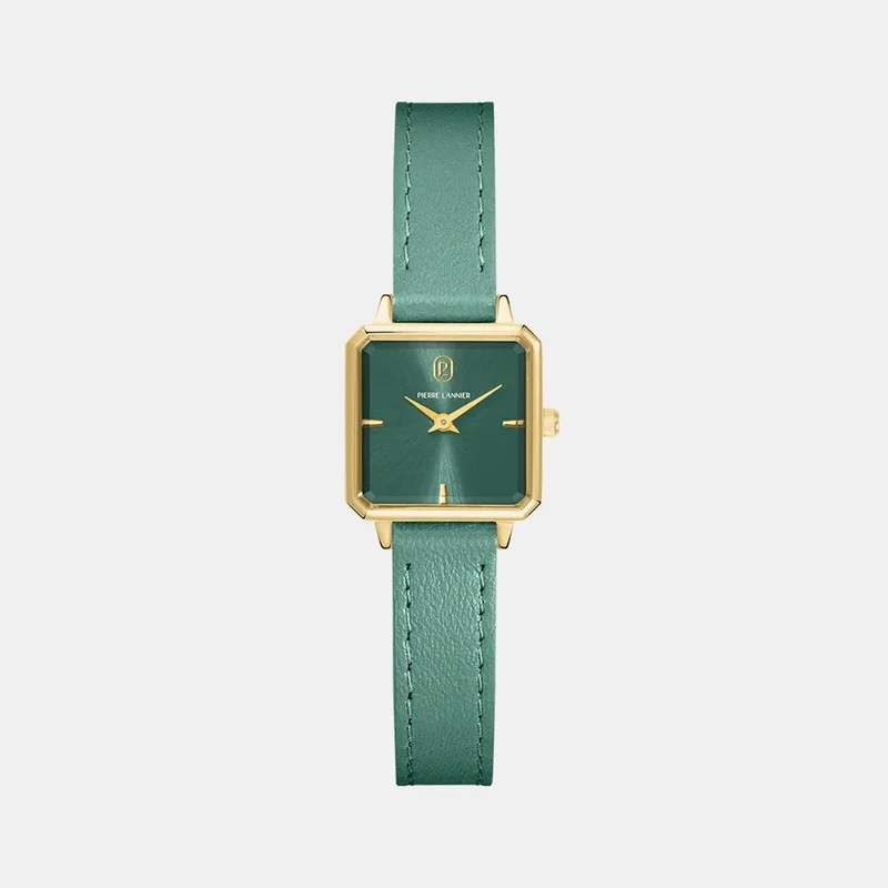 Montre PIERRE LANNIER Femme Leonor en Cuir Vert 072J577