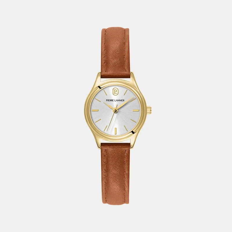 Montre PIERRE LANNIER Femme Pya en Cuir Marron 021K524