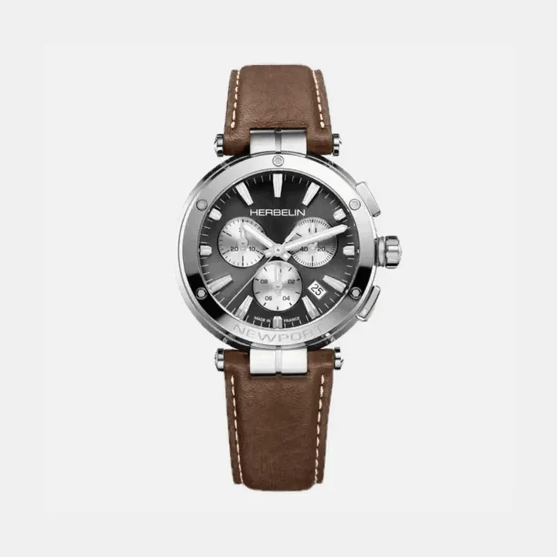 Montre HERBELIN Homme Newport Chronographe en Cuir 37658AP24MA