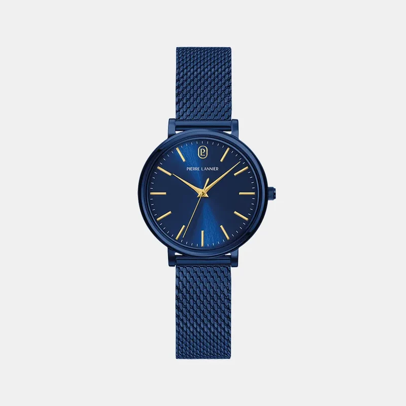 Montre PIERRE LANNIER Femme Essential en Acier Bleu 088G869