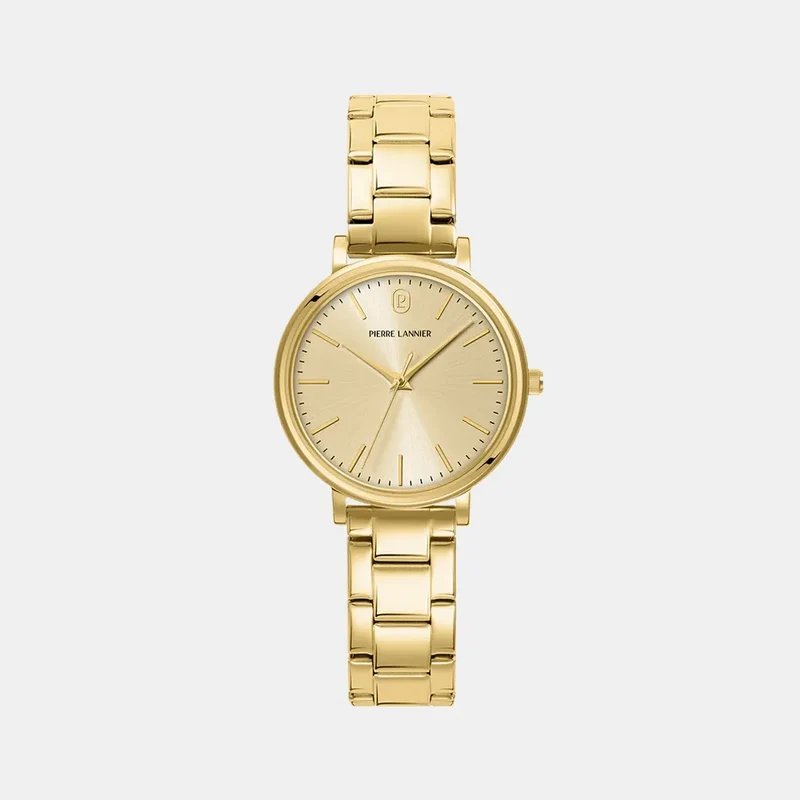 Montre PIERRE LANNIER Femme Essential en Acier Doré 089K542