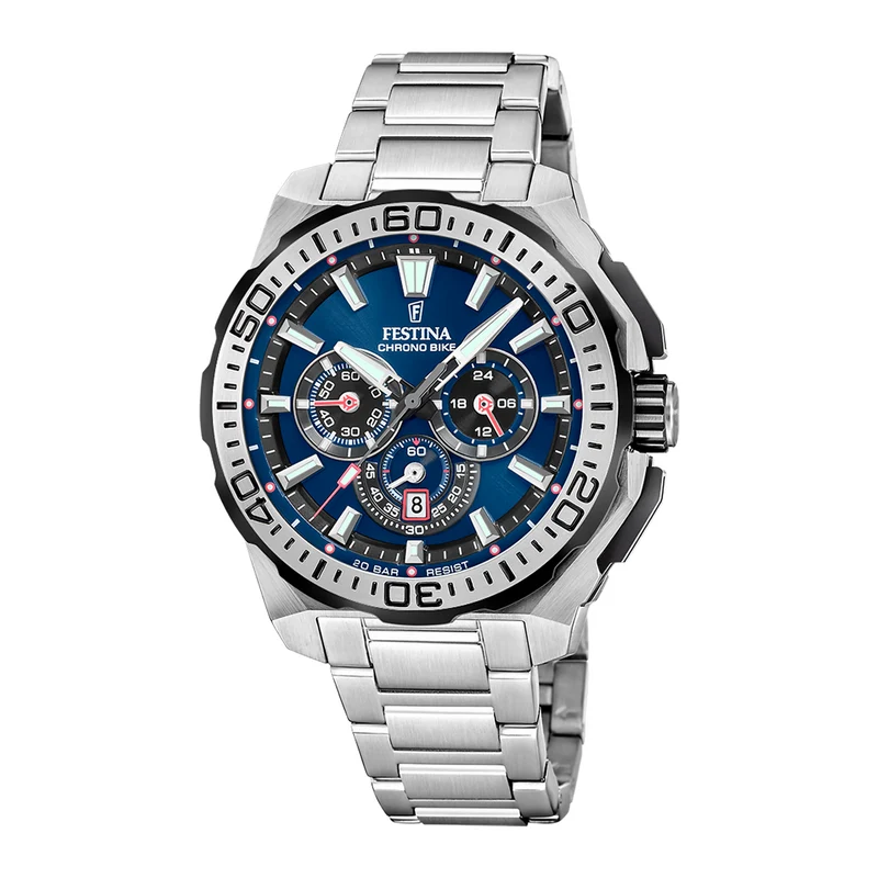 Festina Chrono Bike Montre Bleue Pour Homme F20724/2